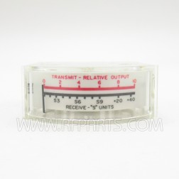 554-6009-001 E.F. Johnson Vintage Replacement Panel Meter Relative Output / "S" Units (NOS)