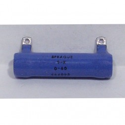 564098 Sprague Fixed Wirewound Resistor 60 ohms 20 watts Vitreous Enamel with Solder Tabs (NOS)