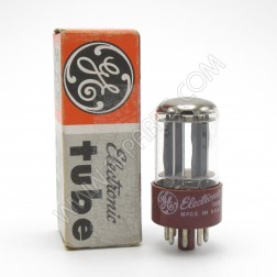 5691/6SL7GT Red Base Grey Plate High Mu Twin Triode Tube (NOS/NIB)