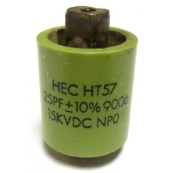 570025-15P-10 Doorknob Capacitor, 25pf 15kv 10% (Pull)