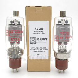 572B RF Parts Company Transmitting Tube Matched Pair