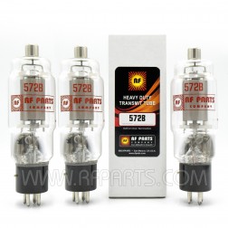 572B RF Parts Company SELECT Transmitting Tube Matched Triple (3)
