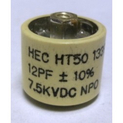 HT50V120KA High Energy Doorknob Capacitor 12pf 7.5kv