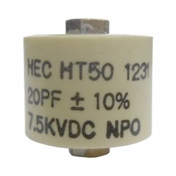 HT50V200KA High Energy Doorknob Capacitor 20pf 7.5kv 10%