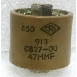 580047-5P Doorknob Capacitor, 47pf 5kv (Pull)
