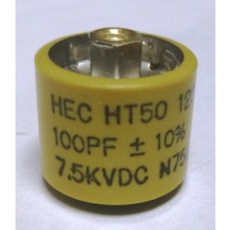 HT50V101KA High Energy Doorknob Capacitor 100pf 7.5kv 10%