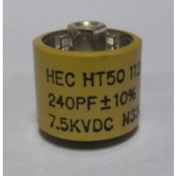 580240-7 High Energy Doorknob Capacitor, 240pf 7.5kv, HT50V241KA 10%