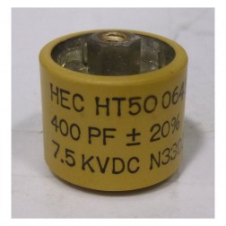 HT50V401KA High Energy Doorknob Capacitor 400pf 7.5kv 10%