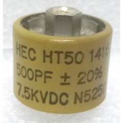 580500-7 High Energy Doorknob Capacitor 500pf 7.5kv