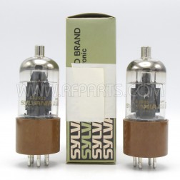 GB5933 Sylvania Tetrode Vacuum Tube with Black Plate Matched Pair (2) (NOS/NIB)
