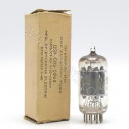 5963-CHS-USN Sylvania Medium Mu Twin Triode Tube (NOS/NIB)