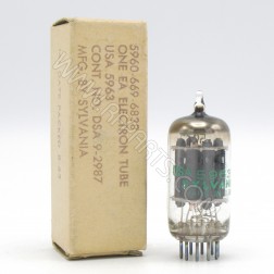 5963 Sylvania Medium Mu Twin Triode Tube Green Label (NOS/NIB)