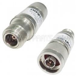 5AMFN-3 Fixed Attenuator, 5w 3dB, Type-N Male / Female, DC-4 GHz, Bird