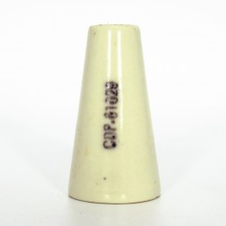 61029 Conical Glazed Ceramic Insulator, 5/8 x 1-1/8 x 2 inches