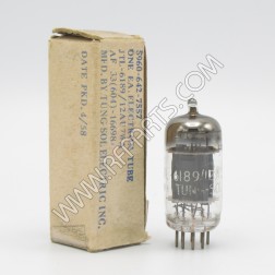 6189/12AU7 Tung-Sol Medium Mu Twin Triode Receiving Tube (NOS/NIB)