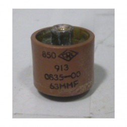 580063-5P Doorknob Capacitor, 63pf 5kv (Pull)