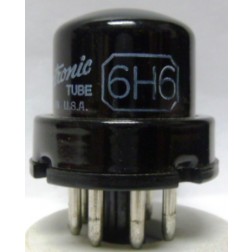 6H6 RCA, GE, Sylvania, Zenith Twin Diode Tube (NOS/NIB)