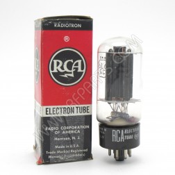 6L6GC RCA Black Plate Beam Power Amplifier Tube (NOS)