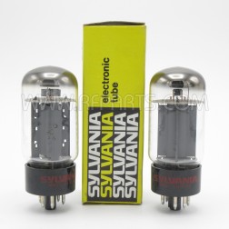 6L6GC Sylvania Beam Power Amplifier Tube Matched Pair (2) (NOS)