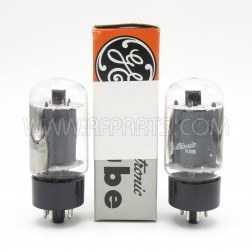6L6GC General Electric Beam Power Amplifier Tube Matched Pair (2) (NOS)