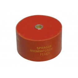 711C1800-10 Doorknob Capacitor, 800pf 10kv, Sprague