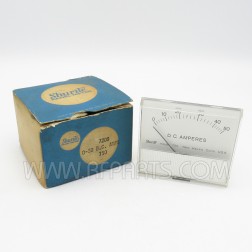 Model 750 Shurite Vintage 0-50 D.C. Amperes Panel Meter (NOS/NIB)