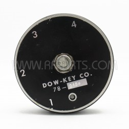 78-0404 Dow-Key SP4T Four Position Coax Switch 50-450 MHz 1kw PEP (Pull)