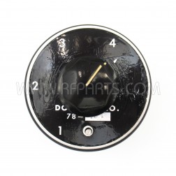 78-0404 Dow-Key SP4T Four Position Coax Switch 50-450 MHz 1kw PEP (Pull)