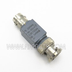 8-IM-100 Olektron 75 Ohm BNC Female to 50 Ohm BNC Male Impedance Adapter (Pull)