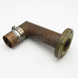 8009426-1 1-5/8" EIA Right Angle to Cablewave Unflanged 1/2" Adapter (Pull)