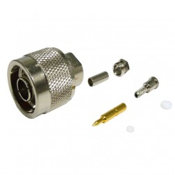 82-6034 Amphenol Type-N Male Straight Crimp Connector (Commercial Version)