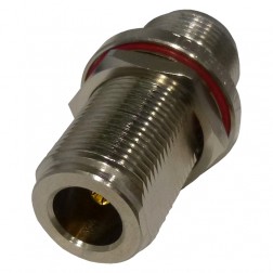 82-66-RFX Amphenol Type-N Female to N Female Bulkhead IN Series Adapter