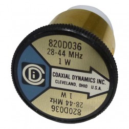 CD820D036 Wattmeter Element, 28-44 MHz 1w, Coaxial Dynamics