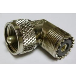 83-1AP Amphenol Right Angle UHF Male to Female IN Series Adapter
