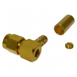 901-9873 Amphenol Right Angle SMA Male Crimp Connector for Cable Group C