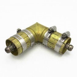 920292-4-5 Cablewave Systems (RFS) 1 5/8" Unflanged Offset 90 Degree Adapter and Clamps (Pull)