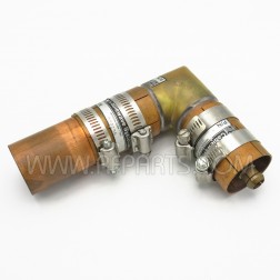920292-6-5 Cablewave Systems (RFS) 1 5/8" Unflanged Offset 90 Degree Adapter and Clamps (Pull)