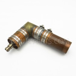 920292-7 Cablewave Systems (RFS) 1 5/8" Unflanged Offset 90 Degree Adapter and Clamps (Pull)