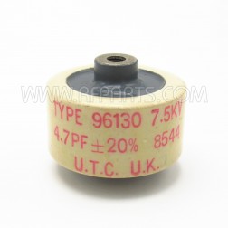 96130 UTC Doorknob Capacitor 4.7pf 7.5Kv 20% (Pull)