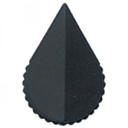 KNOB1K Tuning knob black .71 dia x 1.3, Arrow pointer