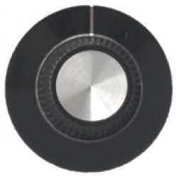 KNOB2E Tuning knob, black w/skirt