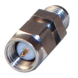 P2RSA-3705-1 RF Industries SMA Male to SMA Female In Series Precision Adapter with Hex Center