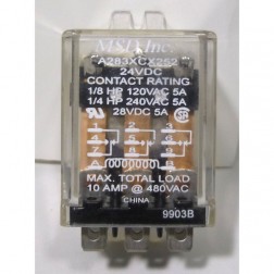 A283XCX252 Relay, 24vdc 5a msd inc