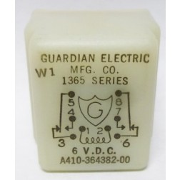 A410-364382-00 Guardian 1365 Series Relay 6vdc (NOS)
