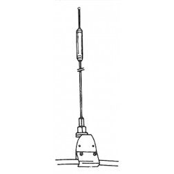 AV-522 Avanti "Mini-Fazer" 18" Mobile CB Antenna with Gutter Clip (NOS/NIB)