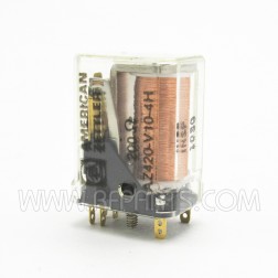 AZ420-V10-4H American Zettler Solder Terminal DPDT Relay, 6 volt
