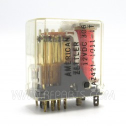AZ421-1011-1T American Zettler 4PDT Enclosed Relay 12VDC