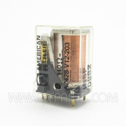 AZ428-V12-203 American Zettler DPDT 6V 110 Ohm Enclosed Relay (NOS)