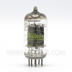 12AX7A Baldwin High Mu Twin Triode Black Plate Audio Tube (NOS)