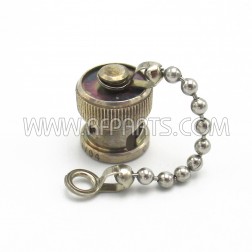 M39012/25-0006 Delta BNC Male Cap with Chain (Pull)